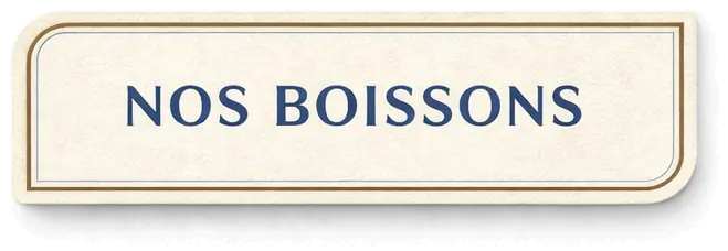 Nos boissons